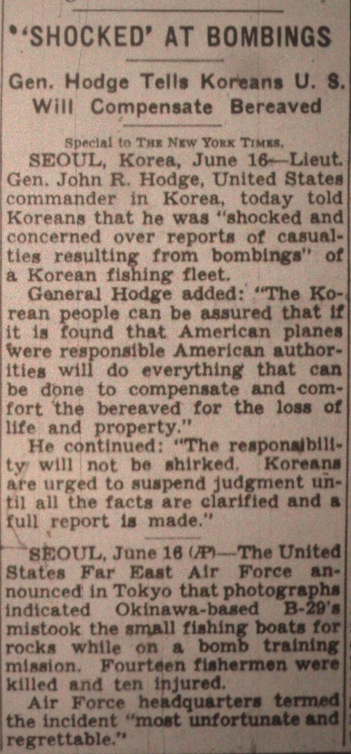 Hodge's final word on the bombing.