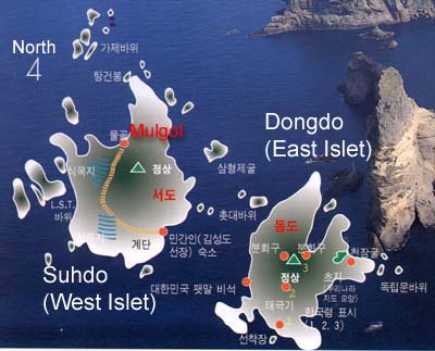 A map of Dokdo