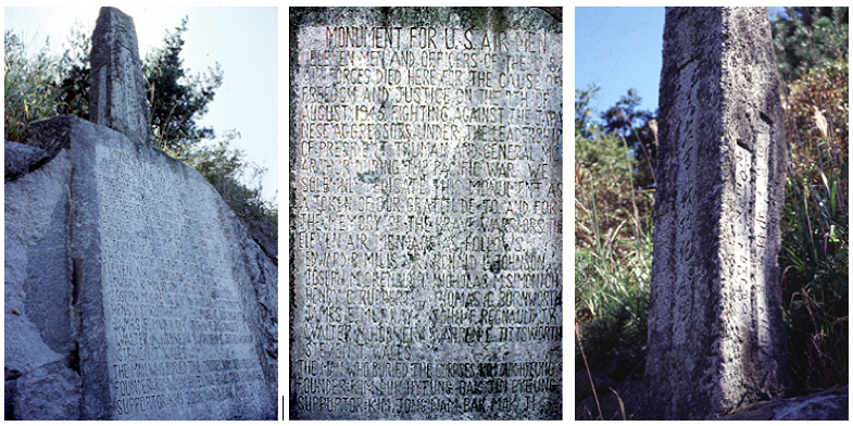 Monument for B-24 crew on Namhae Island.